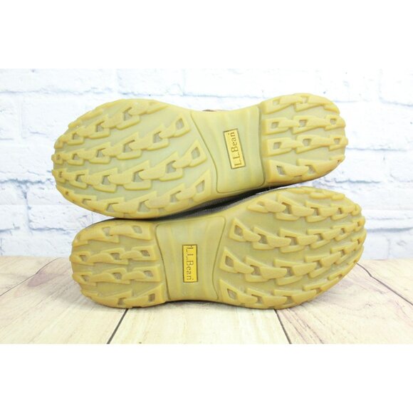 LL Bean Primaloft 200 Gram Brown Ankle Duck Rain Boots Lace Up Size 8.5 M - Picture 9 of 9